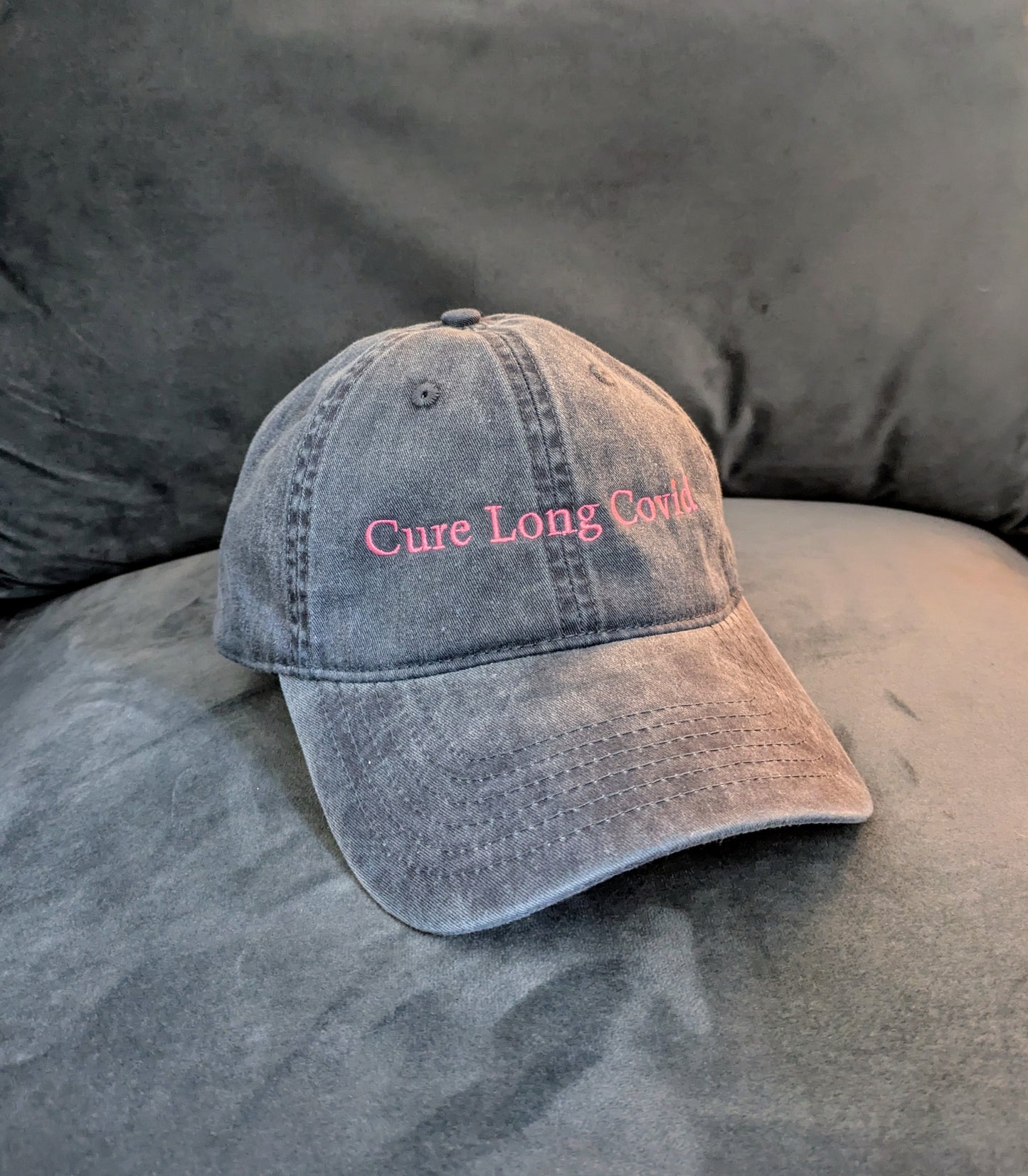 Cure Long Covid Cap - Faded Navy
