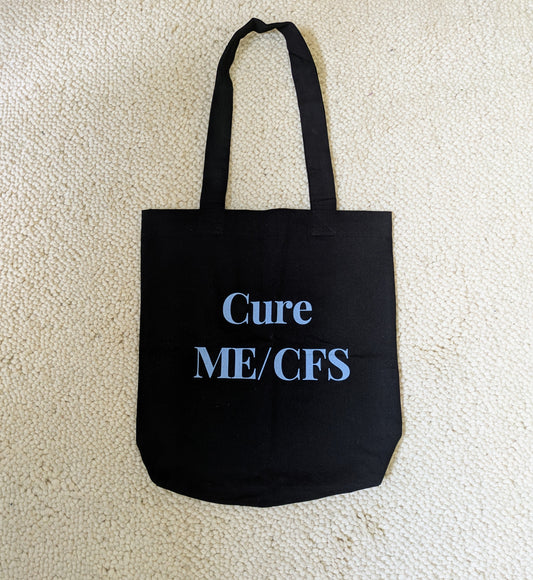 Tote Bag - Cure ME/CFS - Black & Blue